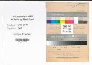 Entnazifizierung Friedrich Hentze , geb. 21.04.1908 (Automechanikermeister)