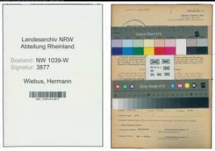 Entnazifizierung Hermann Wiebus , geb. 29.01.1902 (Kaufmann)
