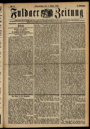 Ausgabe vom Donnerstag, den 03. März 1892.
