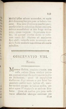 Observatio VIII. - Observatio XV.