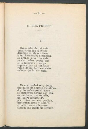 Mi bien perdido