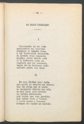 Mi bien perdido