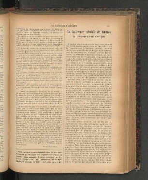 La Conférence coloniale de Londres.