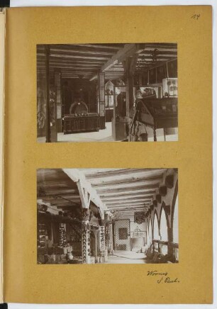 Pauluskirche, Worms: Innenansichten Museum (aus: Skizzen- und Fotoalbum 11)