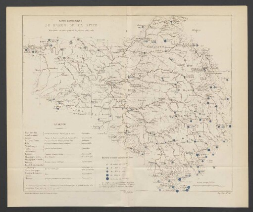 Carte hydrologique du Bassin de la Seine