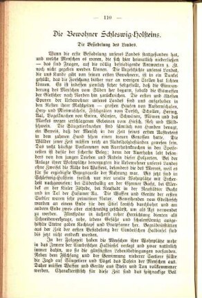 Die Besiedelung des Landes.