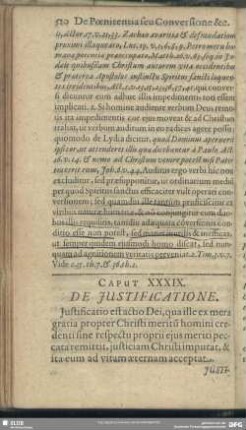 Caput XXXIX. De Justificatione