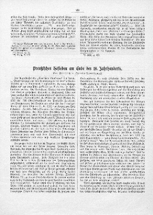 Preußisches Hofleben am Ende des 18. Jahrhunderts