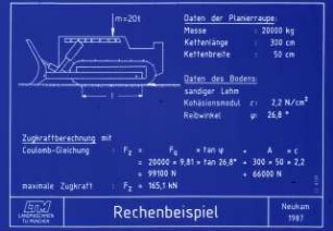 Rechenbeispiel Planierraupe
