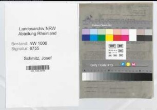Entnazifizierung Josef Schmitz, geb. 09.08.1902 (Postschaffner)