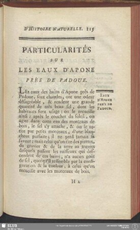 Particularités Sur Les Eaux D'Apone Près De Padoue