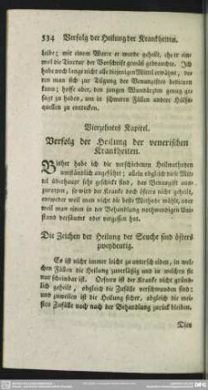 Vierzehntes Kapitel. Verfolg der Heilung der venerischen Krankheiten