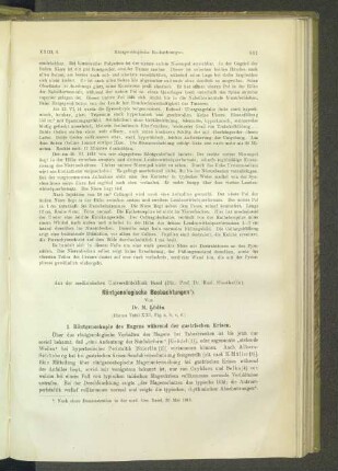 Röntgenologische Beobachtungen.