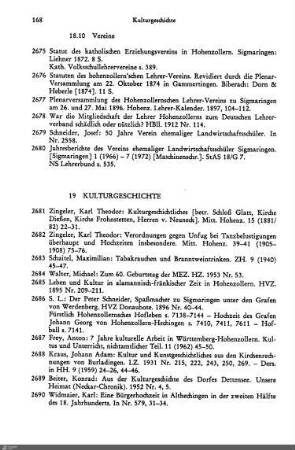 19 Kulturgeschichte