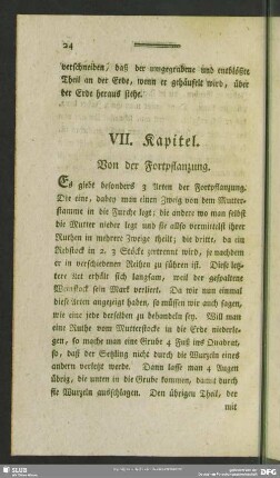 VII. Kapitel. Von der Fortpflanzung