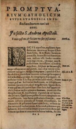 Thomae Stapletoni, Angli, S. Theologiae Doctoris, Et Professoris Regii Lovanii, Promptvarivm Catholicvm : Ad instructionem Concionatorum contra haereticos nostri temporis, ... ; Hac vltima editione plurimis in locis nouis additionibus ab auctore recens locupletarum ; Additus est Index rerum copiosissimus, 2. Promptvarii Catholici, Svper Evangelia De Festis Sanctorvm Totivs Anni. Pars ...