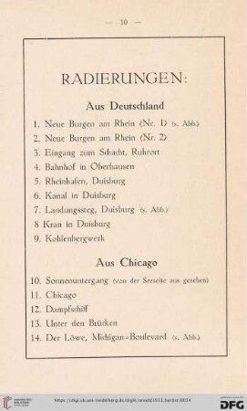 Radierungen (1-29)