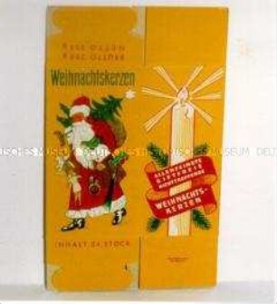 Packung für "Weihnachtskerzen"
