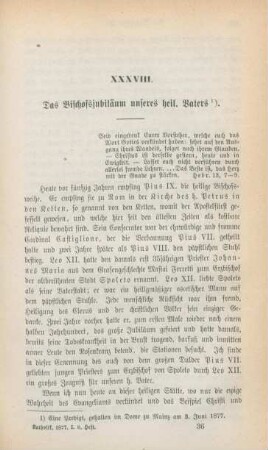 561-574 Das Bischofsjubiläum unseres heiligen Vaters