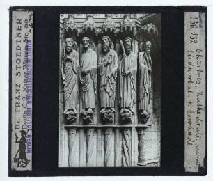 Chartres, Kathedrale Notre-Dame : Mittleres Südportal, rechtes Gewände