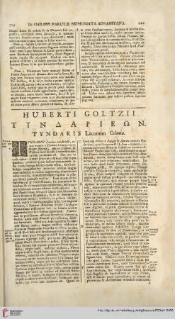 Huberti Goltzii Tyndaris