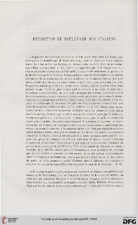 12: Exposition du boulevard des Italiens