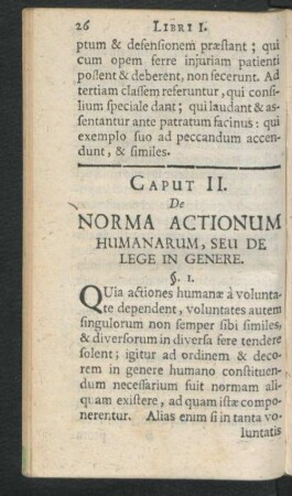 Caput II. De Norma Actionum Humanarum, Seu De Lege In Genere.