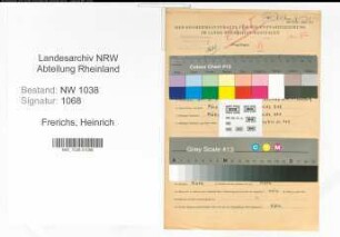 Entnazifizierung Heinrich Frerichs , geb. 30.05.1902 (Landwirt)