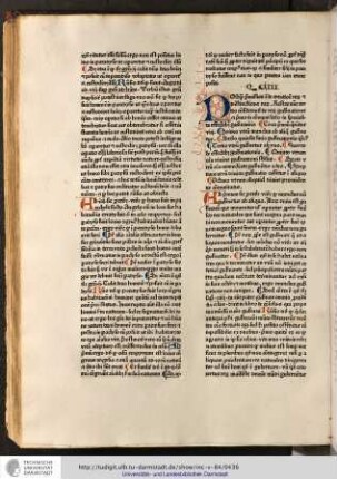 Postquam premissum est creatione rerum et distinctione earum, restat nunc tertio considerandum de rerum gubernatione et primo in communi...