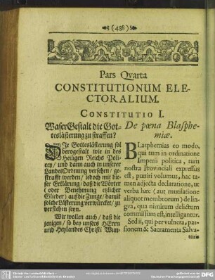 Pars Quarta Constitutionum Electoralium