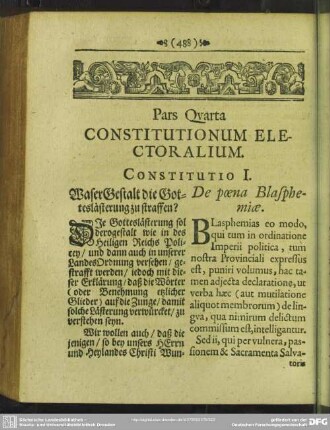 Pars Quarta Constitutionum Electoralium