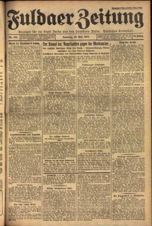 Ausgabe vom Samstag, den 28. Mai 1927.