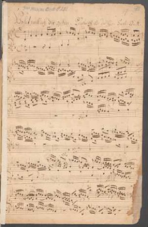 Valet will ich dir geben; org; B-Dur; BWV 735a