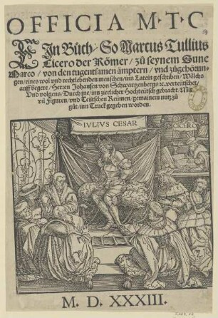 Gruppenbildnis mit Julius Caesar und Marcus Tullius Cicero