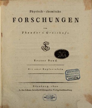 Physisch-chemische Schriften, 1