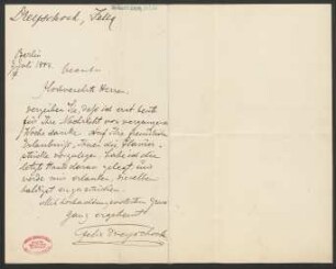 Brief an B. Schott's Söhne : 03.07.1884
