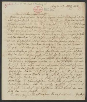 Brief an Friedrich Kunst : 31.03.1828