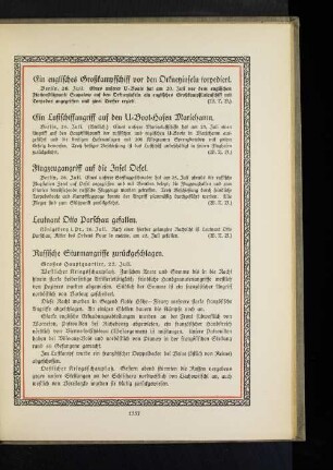 Leutnant Otto Parschau gefallen.