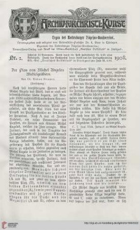 26: Der Plan von Michel Angelos Medicigräbern, [2]