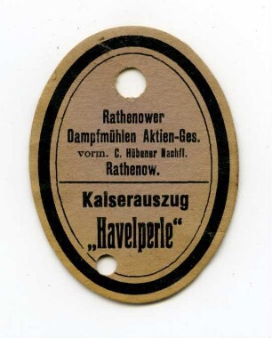 Rathenower Dampfmühle Kaiserauszug