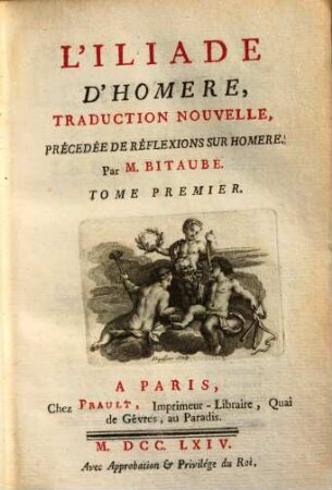 L' Iliade d'Homere, 1