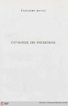 Troisième partie