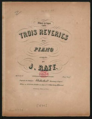 Liv. 1: Trois Reveries