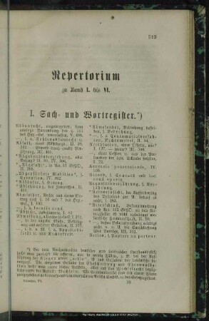 I. Sach- und Wortregister
