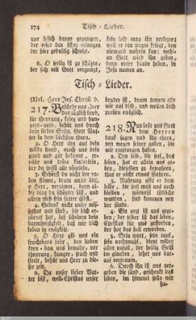 Tisch-Lieder.