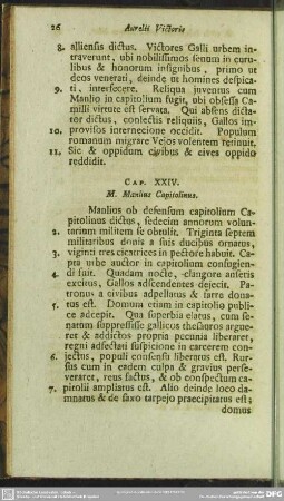 Cap. XXIV. M. Manlius Capitolinus