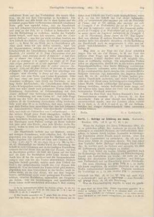 604-606 [Rezension] Barth, J., Beiträge zur Erklärung des Jesaia