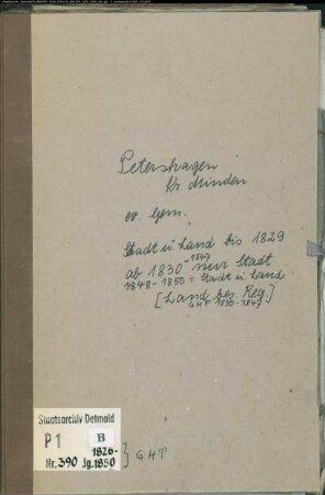Kirchenbuchduplikat der evangelischen Gemeinde Petershagen, Kreis Minden (GHT 1826-1850) (Gemeinde: Evangelische Gemeinden Petershagen)