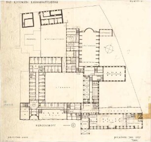 Fischer, Theodor; Bad Kissingen; Kurhaus-Hotel - Grundriss EG
