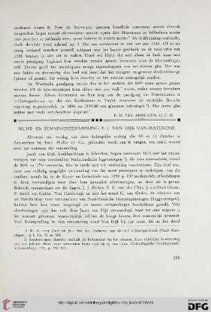 2.Ser. 10.1917: Munt- en Penningverzameling P. J. van Dijk van Matenesse